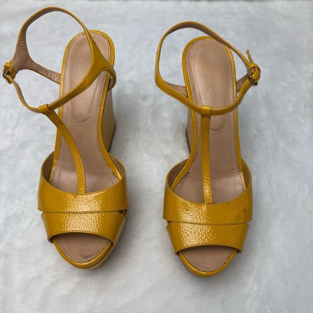 SERGIO ROSSI Patent leather wedges 🎀 - Picture 2 of 7